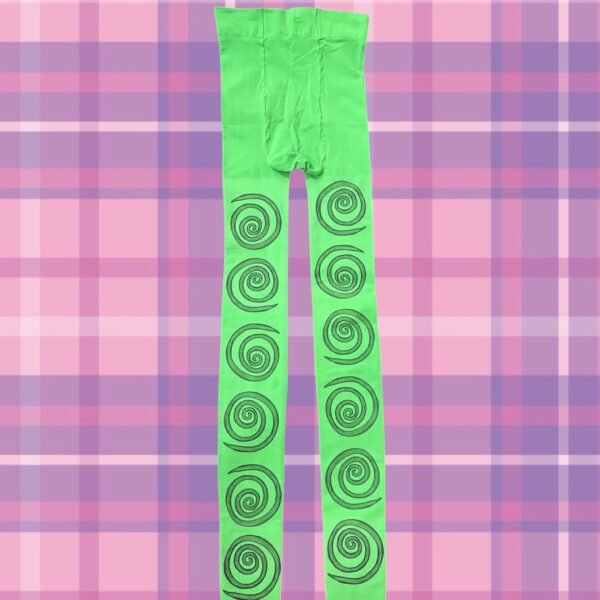 Green Spiral Tights