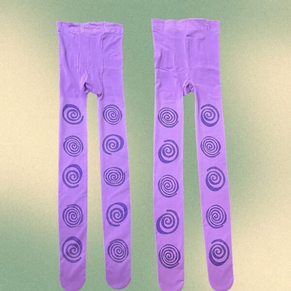 Purple Spiral Tights