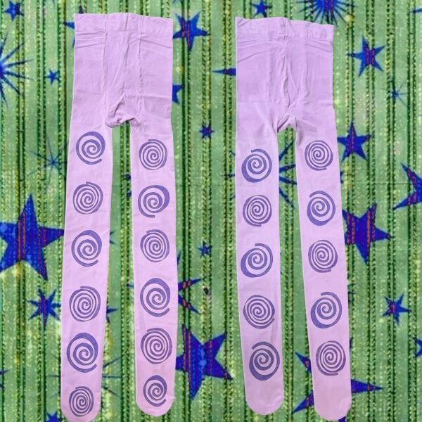 Lilac Spiral Tights